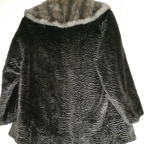 Vintage Womens Faux Fur Coat 1950s - Picture 2 of 6
